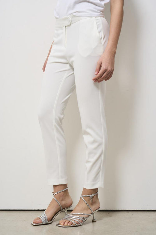 Pantalone donna skinny bianco - 2