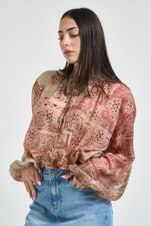 Blusa donna fantasia multicolor - 2
