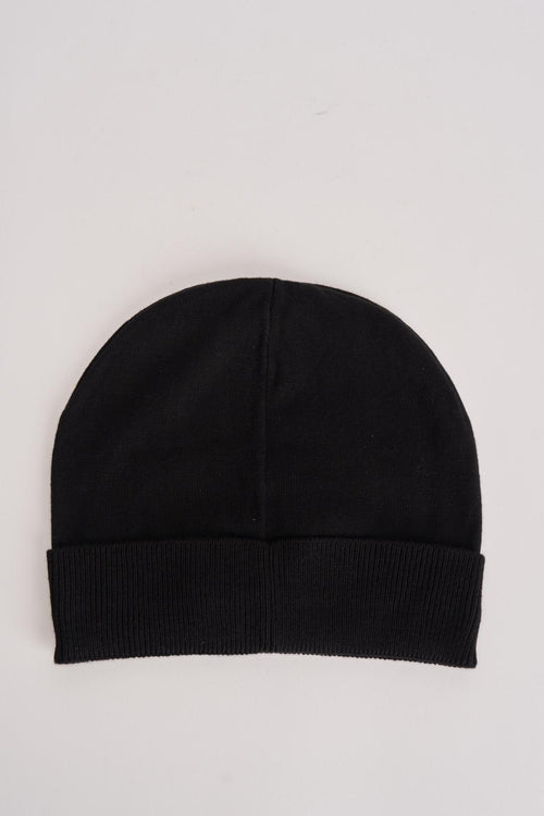 Berretto uomo nero con logo frontale - 2