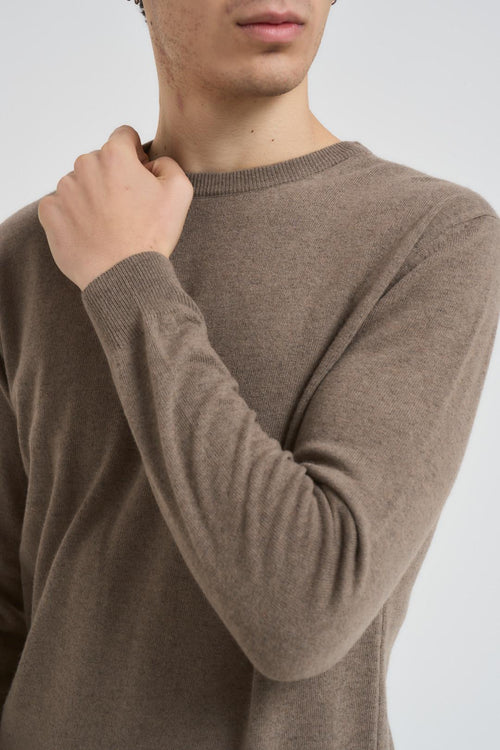 Maglia uomo girocollo tortora - 2