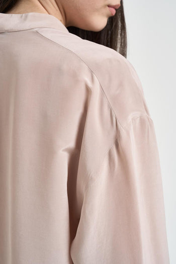 Camicia donna rosa pastello - 4