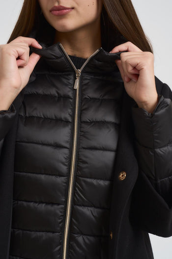 Giubbotto donna con pettorina rimovibile nero - 6