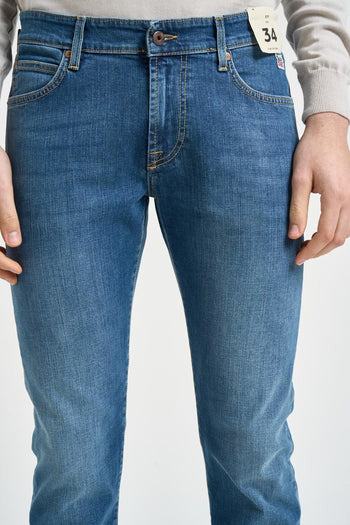 Jeans uomo skinny denim blu - 4
