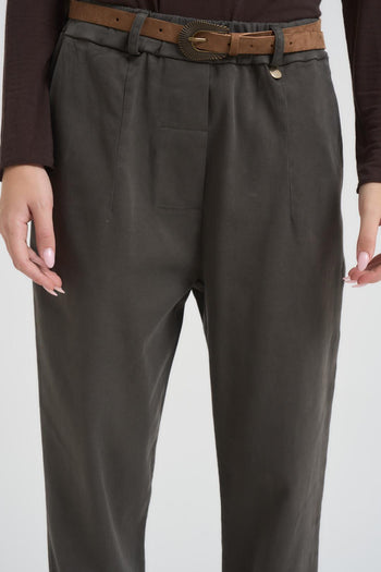 Pantalone donna regular grigio - 6