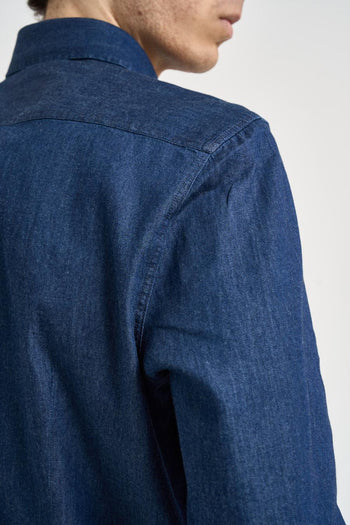 Camicia uomo blu scuro - 4