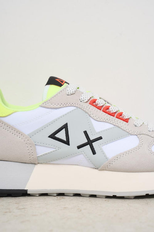 White and yellow men's sneakers - 2