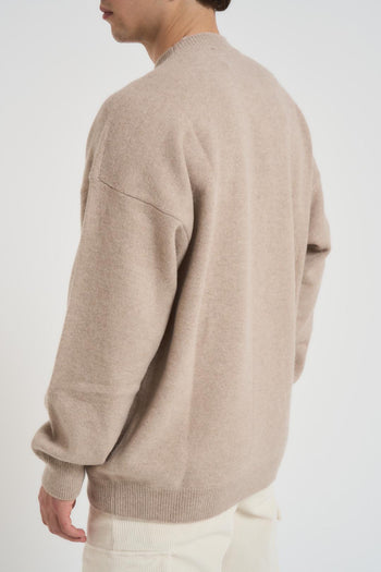 Maglia uomo girocollo beige - 5