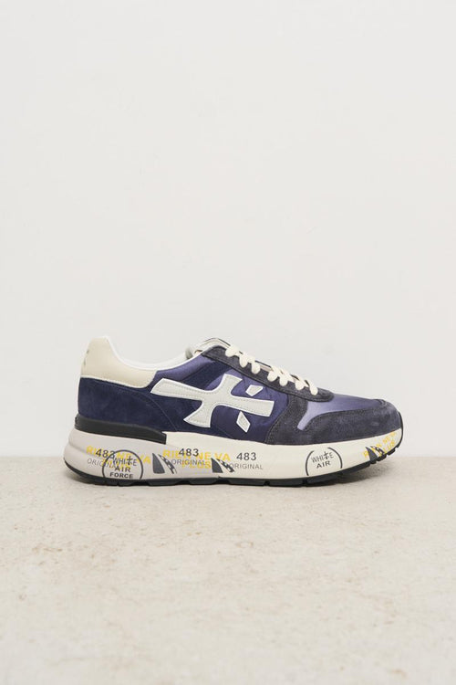 Sneakers uomo Mick blu vintage.