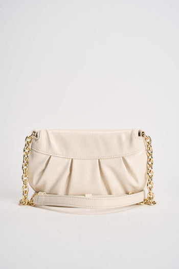 Borsa donna con logo panna - 5