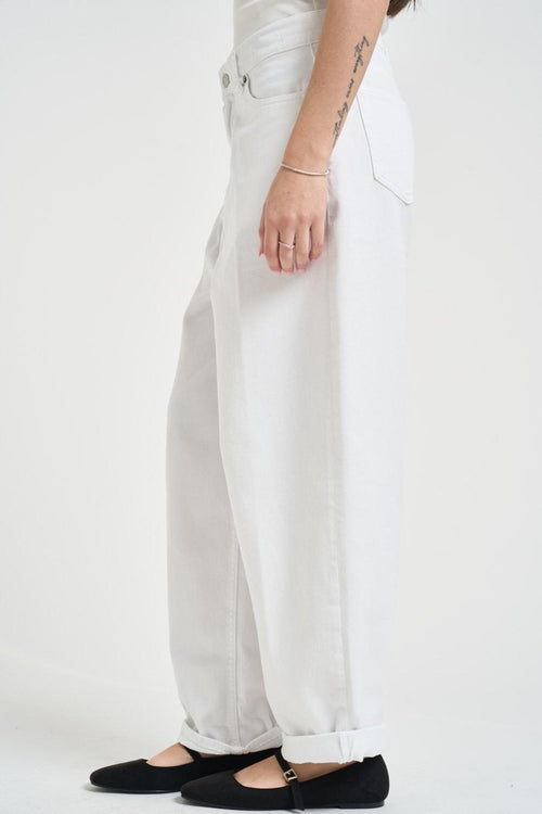 Jeans donna Laila in denim bianco - 2