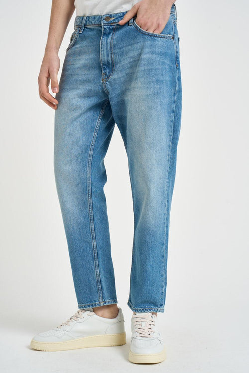 Jeans uomo regular fit in denim blu - 2