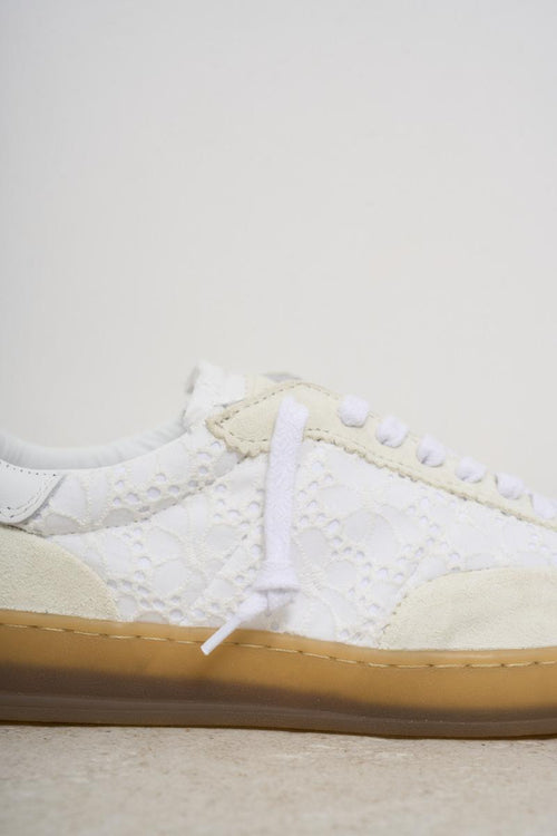 Women's Sporty White Sneakers - 2