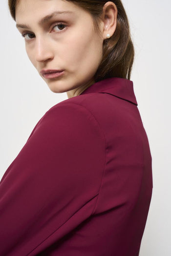 Giacca donna bordeaux - 5