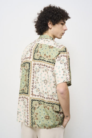 Camicia uomo fantasia verde - 6