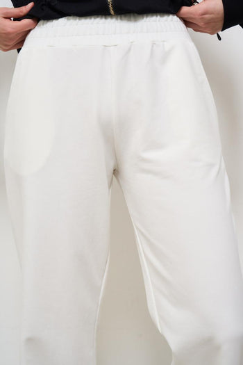 Pantalone donna gamba dritta bianco - 5