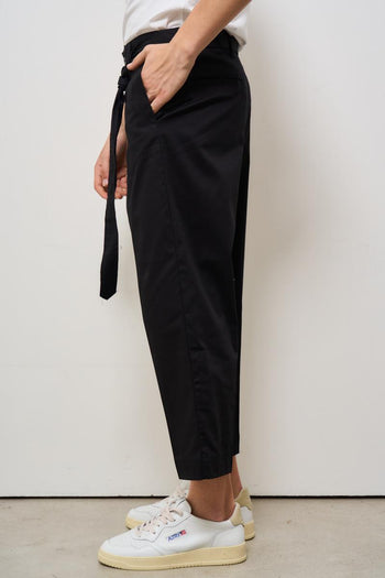 Pantalone uomo nero con cintura - 3