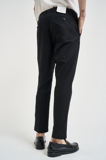 Pantalone uomo in lino nero - 3