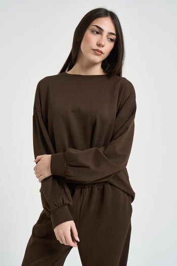 Completo donna tuta marrone - 3