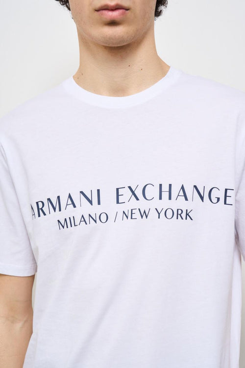 T-shirt uomo girocollo bianca - 2