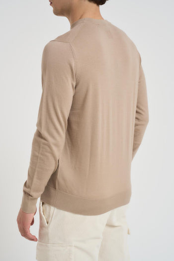 Maglia uomo girocollo beige - 4
