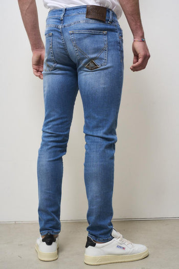 Jeans uomo slim fit denim chiaro - 4