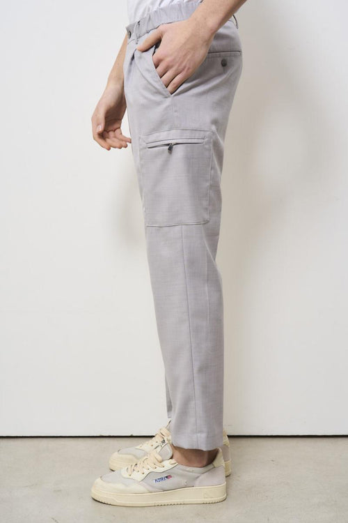 Men's regular pearl grey trousers - 2