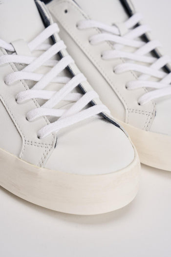 Sneakers uomo Hill low calf bianco e blu - 5