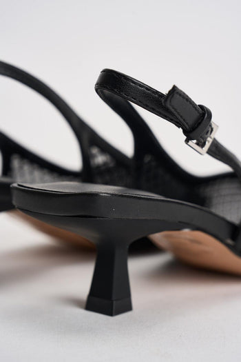 Slingback donna in rete nera - 7