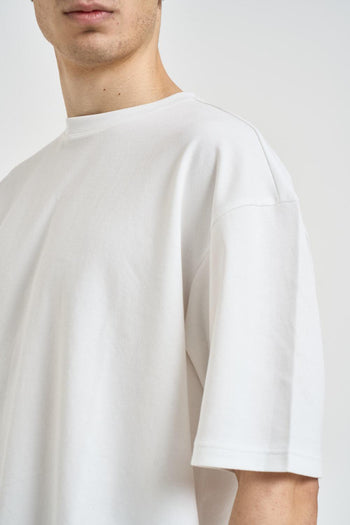 T-shirt uomo over bianca - 3