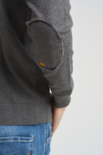 Maglia uomo girocollo grigio topo - 5