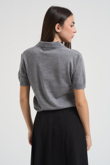 Polo donna grigia - 5