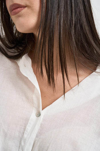 Camicia donna fluida bianca - 3