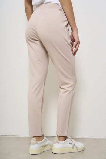 Women's trousers in powder pink - 4