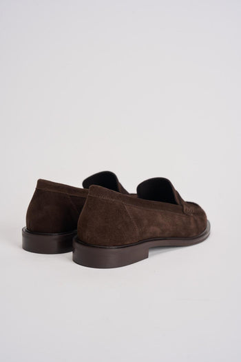 Mocassino donna in suede marrone - 4