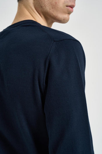 Maglia uomo girocollo blu navy - 6