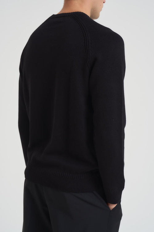 Maglia uomo girocollo nero - 2