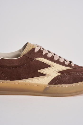 Sneakers donna marrone e rosa - 3