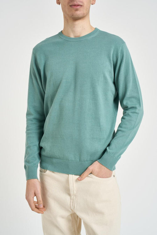 Maglia uomo girocollo menta - 1