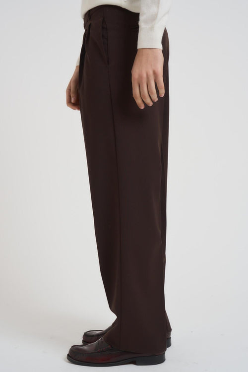 Pantalone uomo gamba dritta marrone - 2