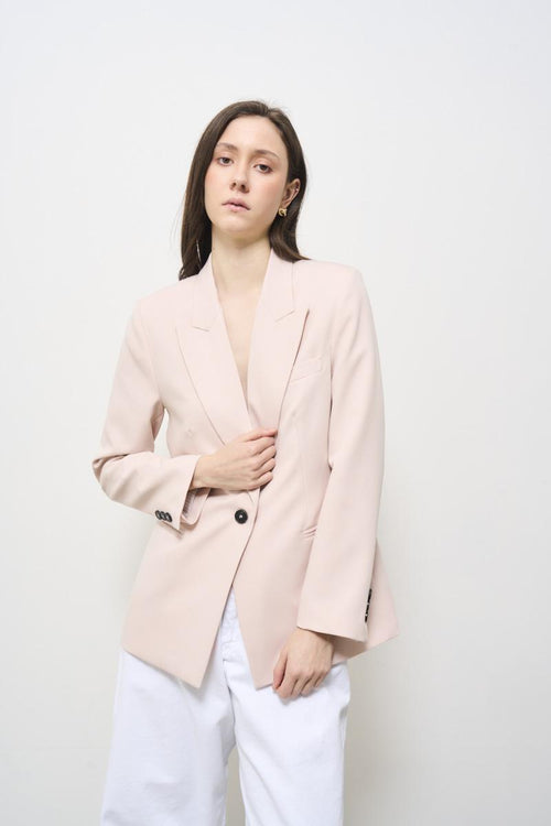 Giacca donna monopetto rosa