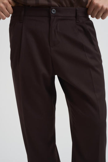 Pantalone uomo gamba dritta marrone - 6