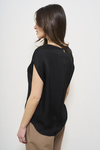 Black Sleeveless Women's Blouse - 4