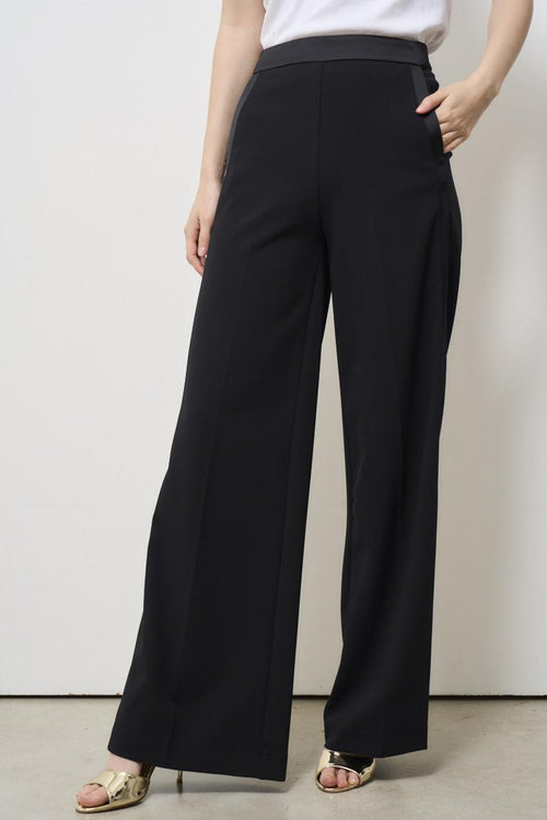 Pantalone donna gamba dritta nero - 2
