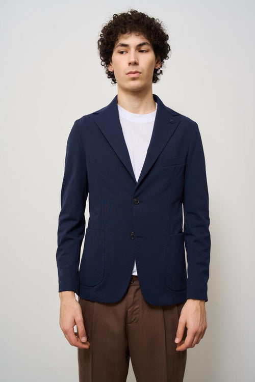 Giacca uomo monopetto blu notte