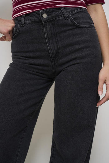 Women's Dark Grey Denim Jeans - 7