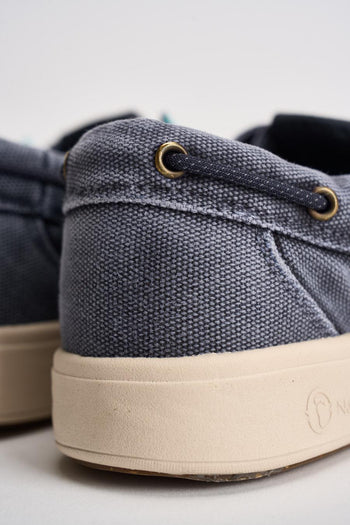 Scarpe basse uomo in tessuto blu - 8