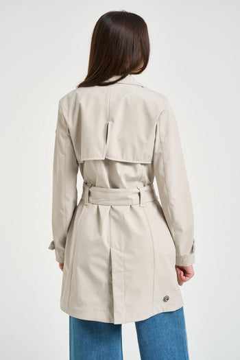 Trench donna doppiopetto ghiaccio - 3