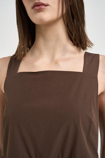 Abito donna lungo marrone - 4