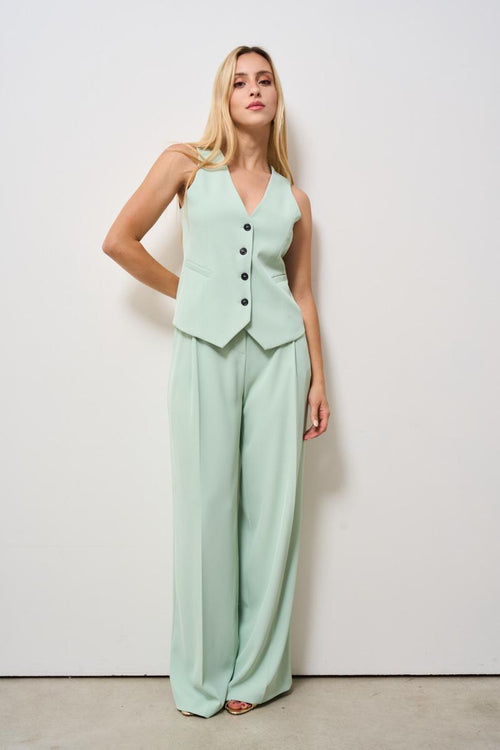 Gilet donna menta