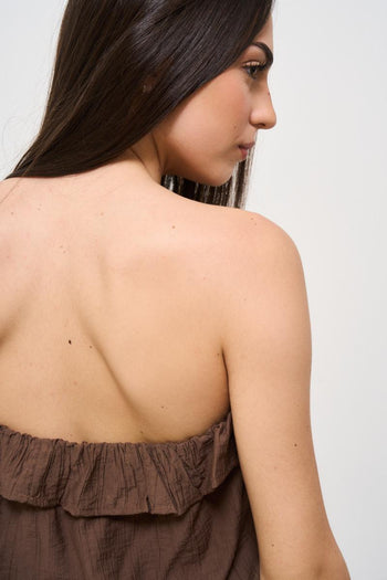 Top donna marrone - 4
